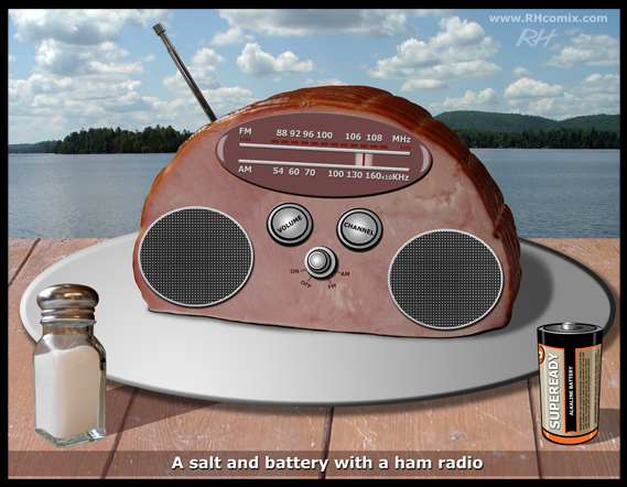 A Salt and Battery with a Ham Radio